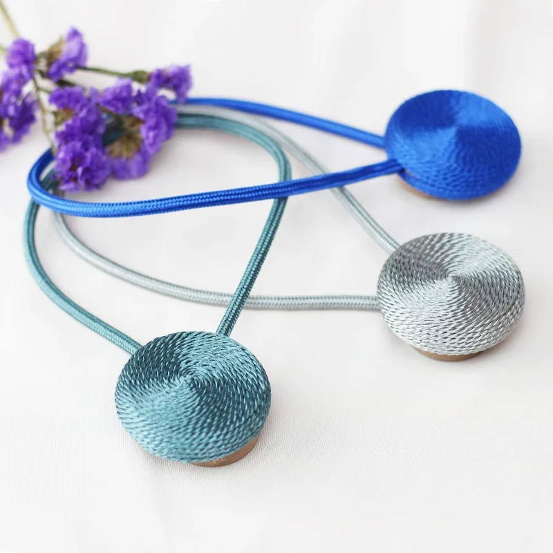 1PC Magnetic Curtain Tieback Home Decorative Curtain Buckle Rope Strap Accessory Magnet Curtains Holder Cilp Buckles