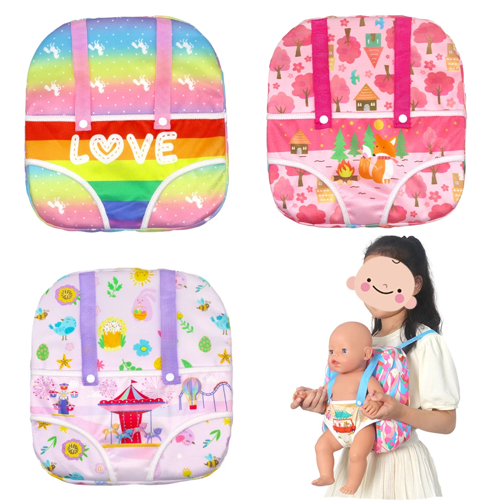 Dolls Out Going Backpack  for 43cm Baby New Born Doll 18 Inch Doll Backpack Bag