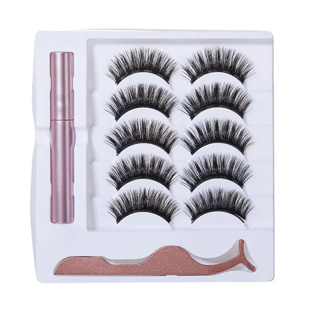 Magnetische Wimpern hand gefertigte Make-up-Werkzeuge mühelos innovative wieder verwendbare 3D-Nerzwimpern für den Alltag Make-up l n6d8