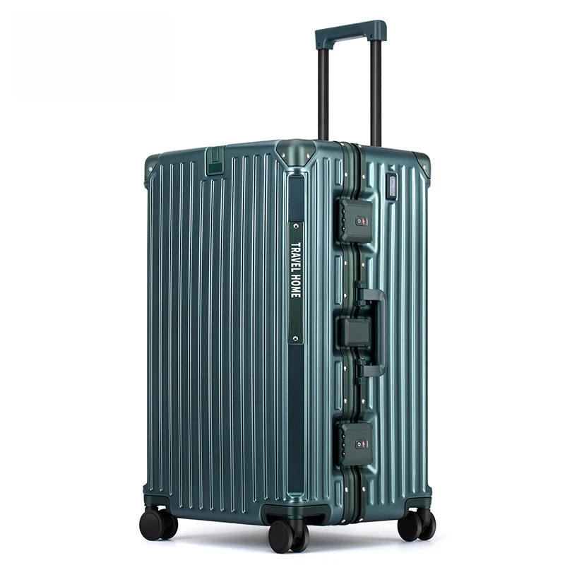 

Large Capacity Suitcase Thickened Silent Wheel Function24 26 28 30 32Inch Trolley Case Cup HolderUSBCharging Luggage