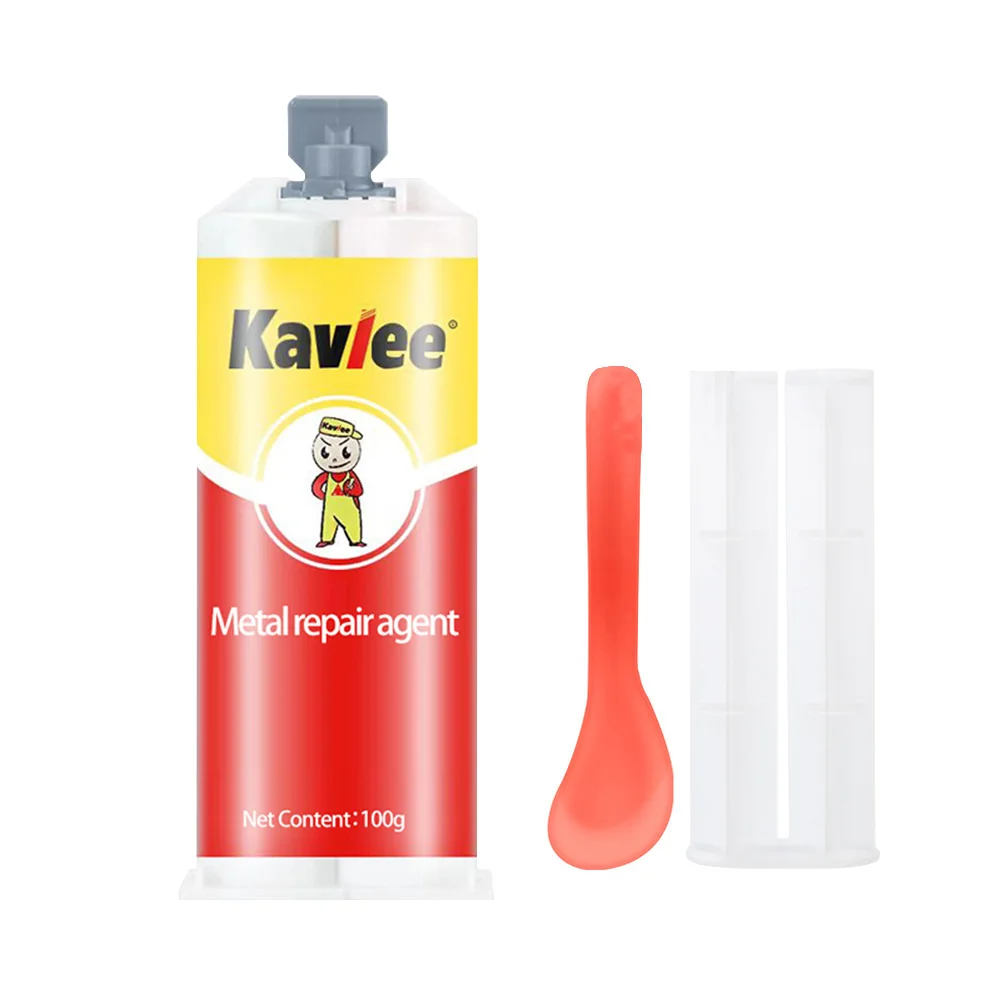 Metal Repair Glue 100g Amino Resin Adhesive Corrosion Preventive Iron Crackle Welding Glue Heat Resistance Quick Drying Glue