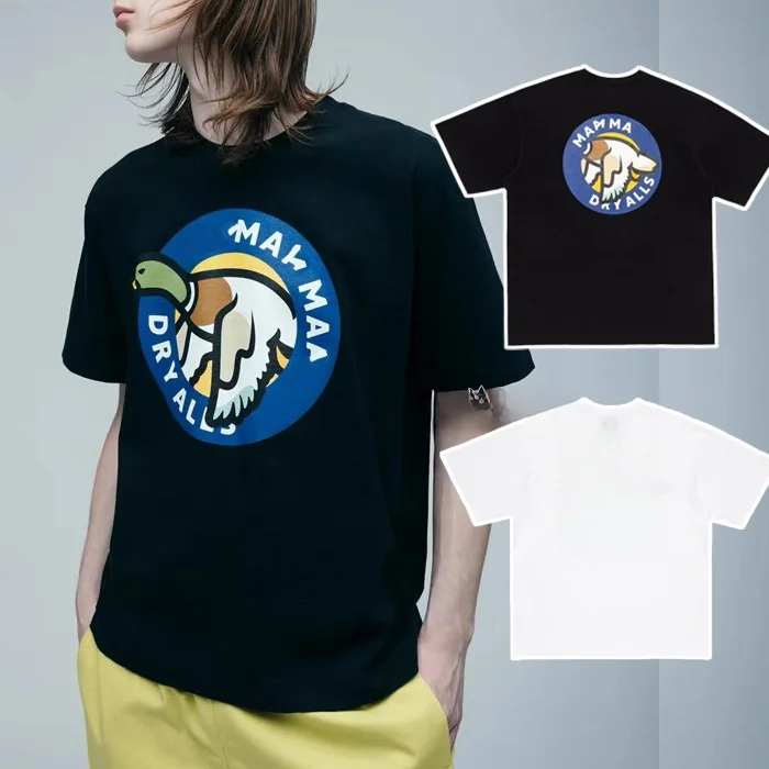 

Nya Japanese Sle Street Outdoor Модная футболка ort Sve Повседневная универсальная хлопковая футболка для пар, впитывающая пот