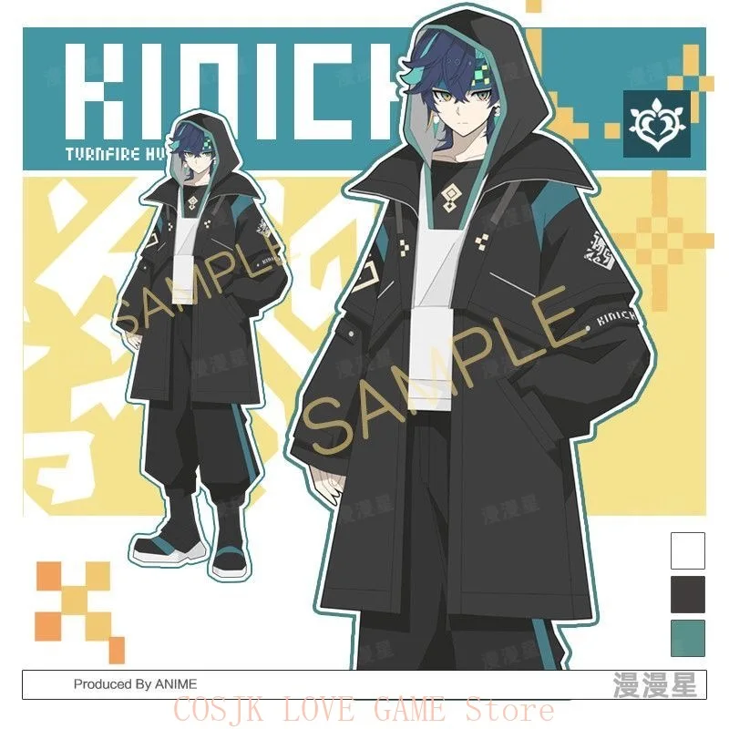 

2026 Game Genshin Impact Turnfire Hunt Kinich Cosplay Costume Autumn Fashion Wind Coat Unisex Jacket Hoodie Tops Pants Suit