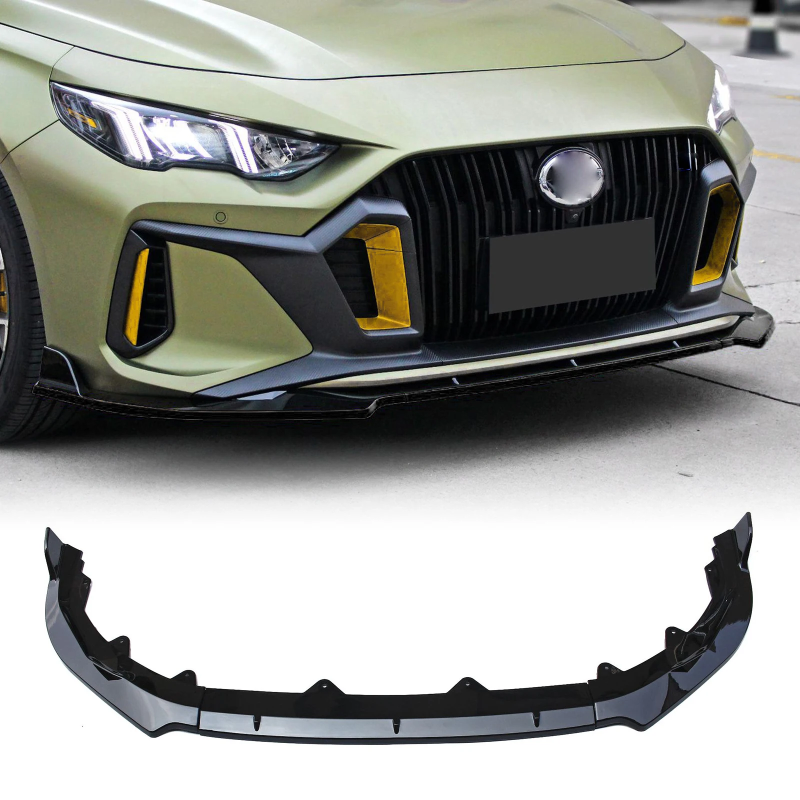 For Dodge Attitude Trumpchi Empow 2021-2024 Front Bumper Lip Chin Splitter Spoiler Guard