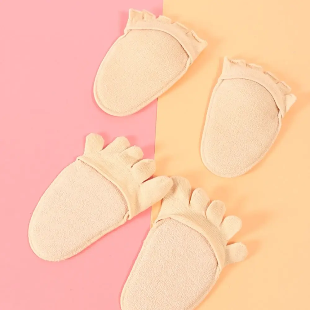 

Short Simple Women Socks Elasticity Half Palm Socks Cotton Half Insoles Toe Separator Socks Foot Care Five Finger Socks