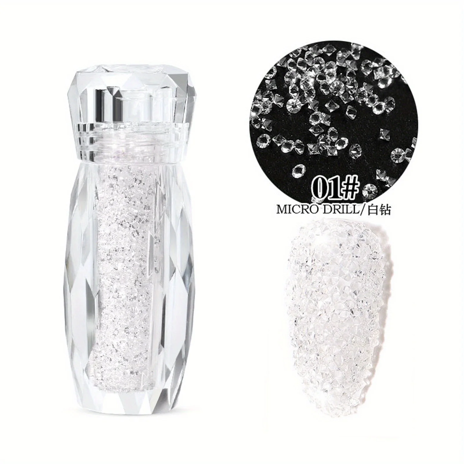 Zestaw cyrkoli musującego kawioru-akcesoria kryształki do dekoracji paznokci 3D-DIY bajkowe stylizacja Manicure na specjalne okazje — zdjęcie 6