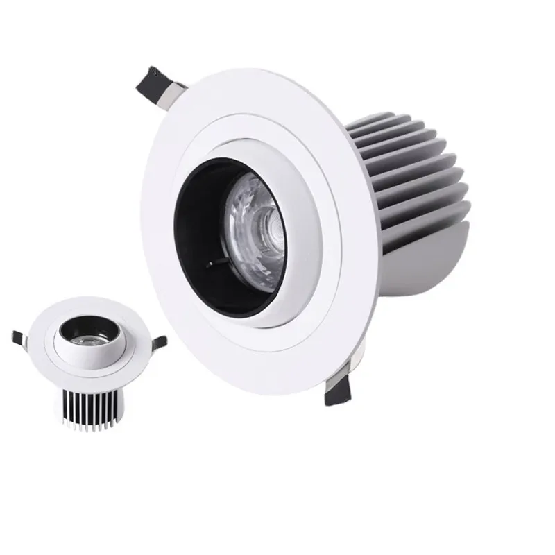 High color rendering bull's eye light 360 degree rotation recessed led ceiling light 95 index refers to COB spotlight 7W15W25W