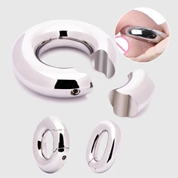 Heavy Stainless Steel Penis Ring Metal Ball Stretcher Men Testicles Weight Cock Ring Scrotum Restraint Trainer CBT Sex Shop Toys