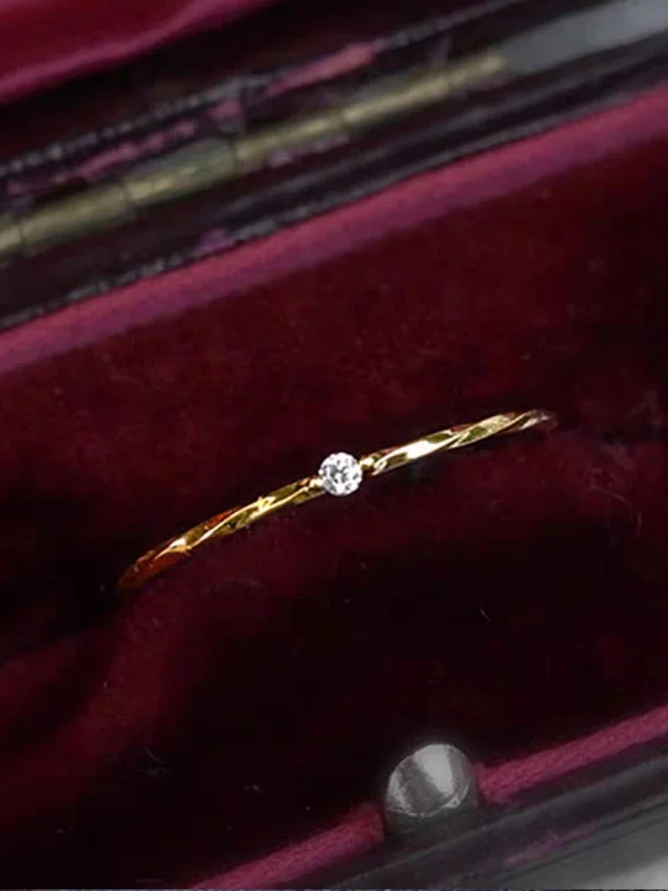925 Sterling Silver Simplicity Advanced Personalized Wrap Zircon Rings for Women Ring High Quality Gold Color Fine Jewelry