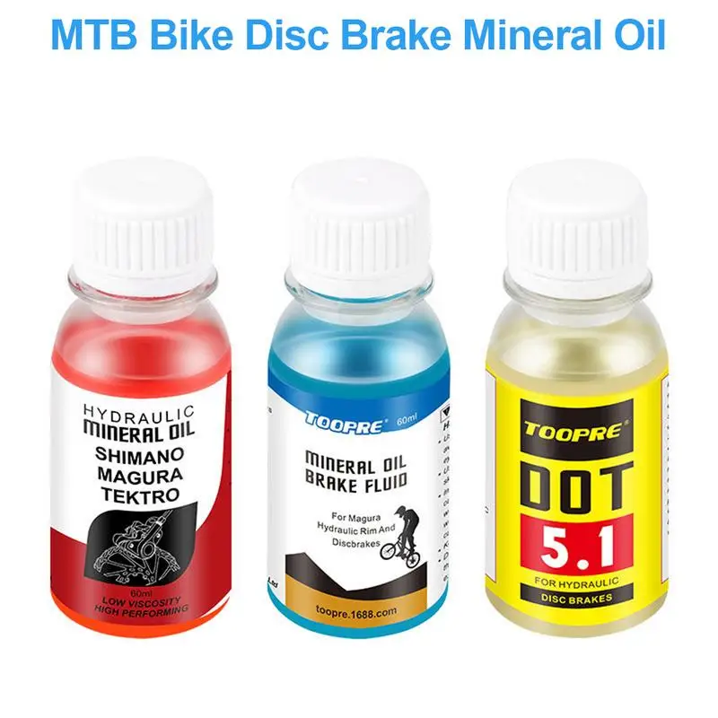 Líquido de sistema de aceite Mineral de frenos de bicicleta, 60ml, para ShimanoBike, líquido de aceite de frenos de disco hidráulico, bicicletas de montaña