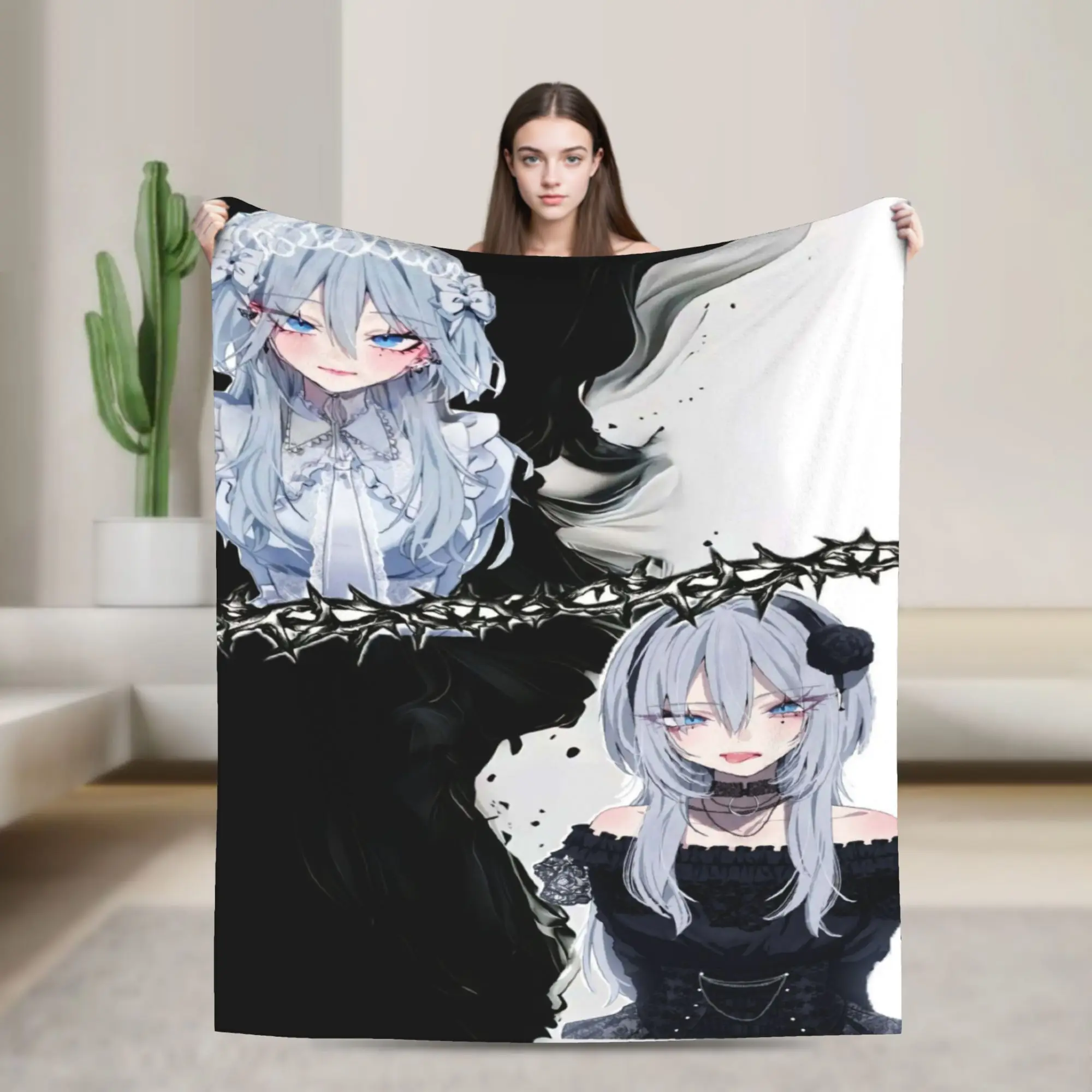 Haimiya Senpai Wa Kowakute Kawaii Manga Blanket Quality Warm  Throw Blanket Winter Travel Car Outdoor Graphic Bedspread
