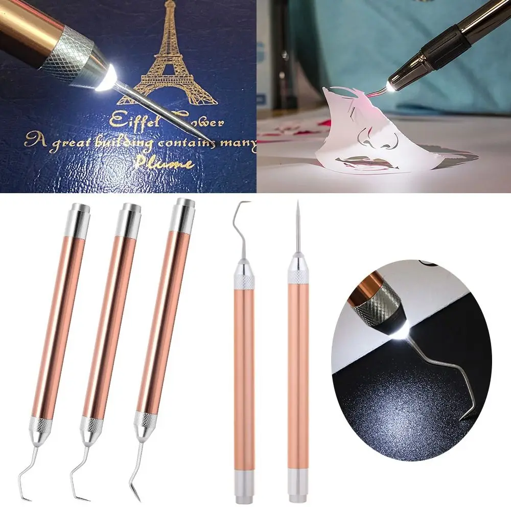 Anti-Slip DIY Carving Tool Iron-on Project Cutter Handheld Vinyl Weeding Pen With Hooks Weeding Pen Installation