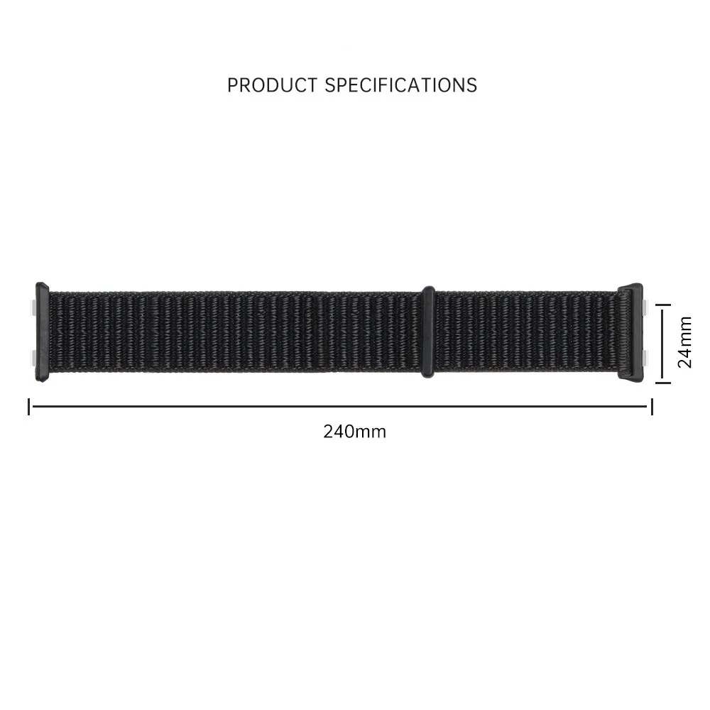Nylon woven strap buckle strap watch band for Samsung Galaxy Watch 7 Ultra 47mm VelcroLoop Strap