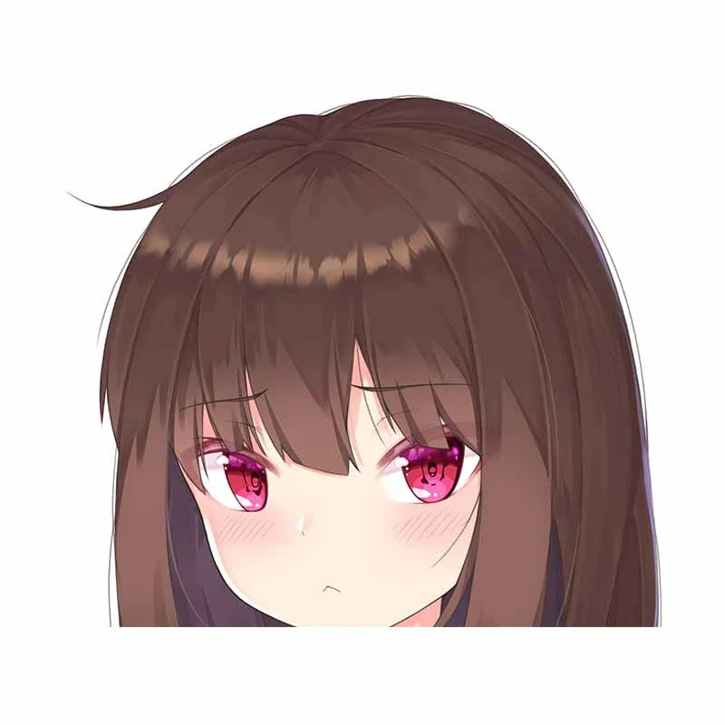 13 سنتيمتر X 12 سنتيمتر ل كونوسوبا معالج Neko Peeker غرامة ملصق مائي موضة مقاومة للخدش سيارة ملصق ثلاثية الأبعاد الفينيل سيارة التفاف المحمول سيارة مائي