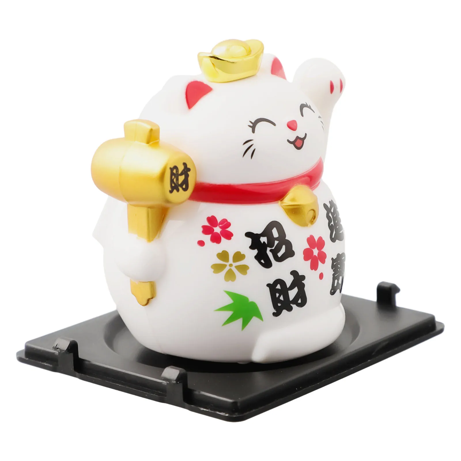 Automatic Lucky Cat Environmentally Friendly High Quality Plastic Home Office Automatic Continuously Package Contents