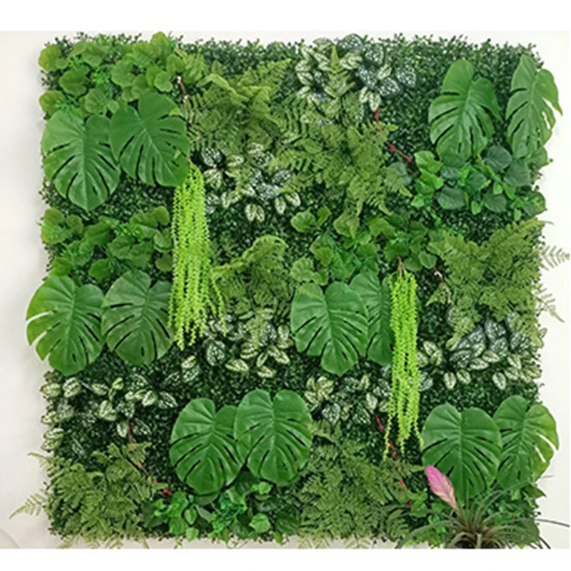 Green Wall 40*60cm Popular Green Plant Wall Home Green Plant Plastic Artificial flowers Grass Wall Indoor Wedding Décor