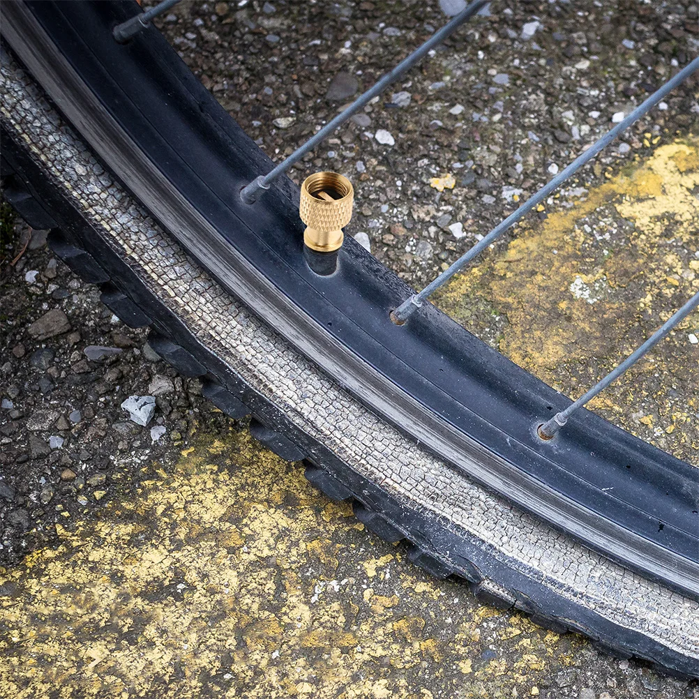 

6Pcs American to English Valve Adapters Pure Copper Bicycle Pump Inflatable Connectors Bike Tire Adapter Cycling Air Pump