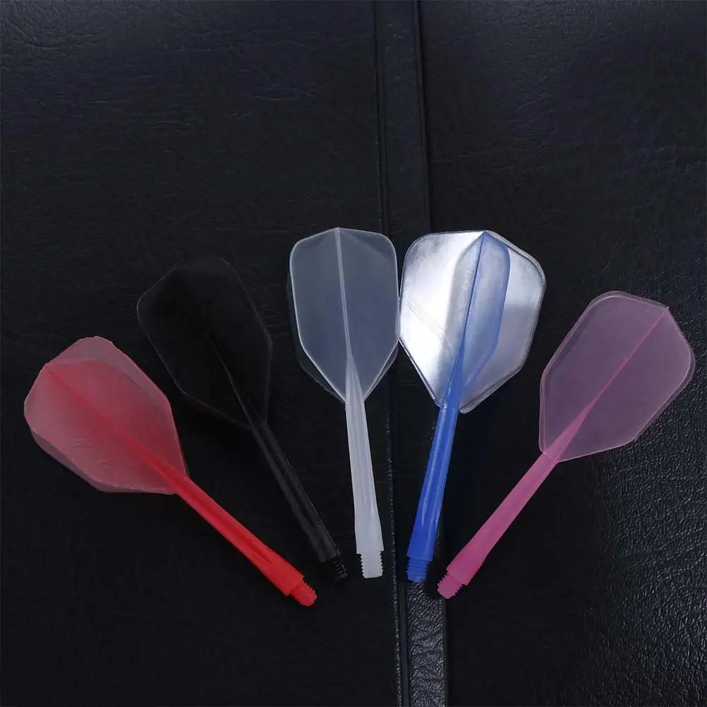 3PCS Dart Leaves 2BA Darts Tail Anti-fall Plastic Shafts Darts Flights Transparent 6 Colors Table Games