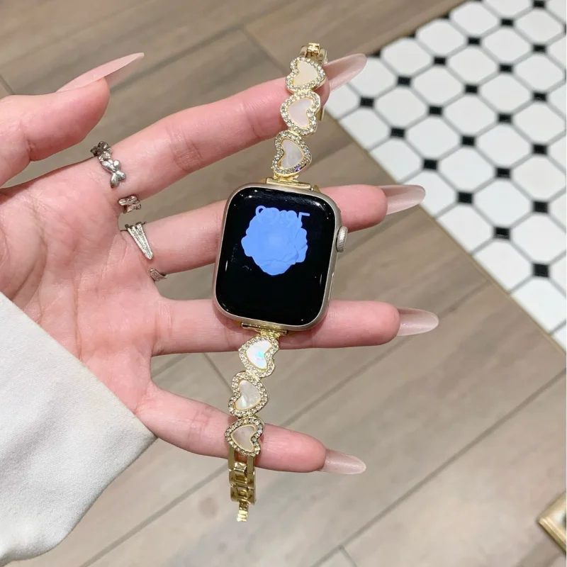 metal-strap-for-redmi-watch-6-5-4-sport-watchband-for-xiaomi-band-9-pro-love-pearl-bracelet-smartwatch-wristband-fashion-band