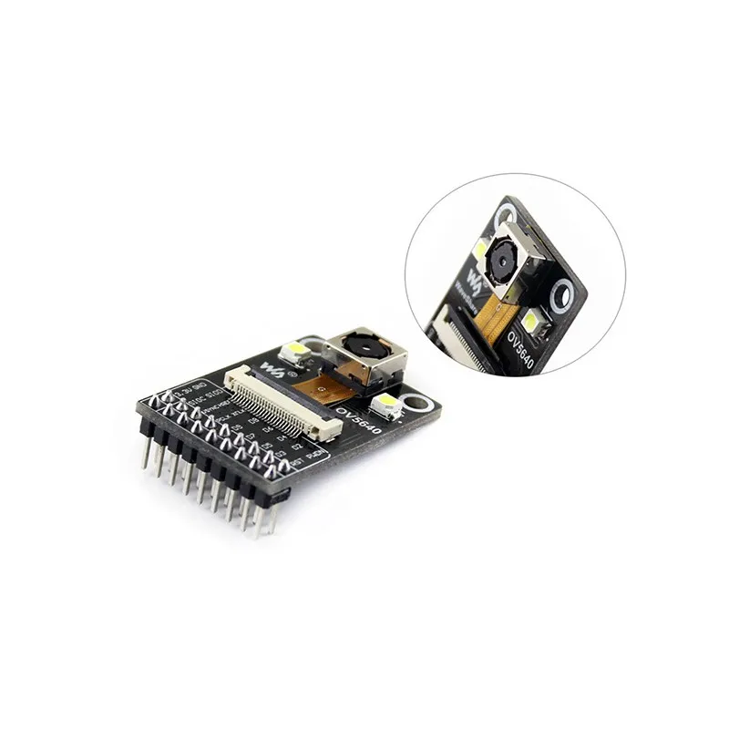 Waveshare-OV5640 Camera Board (C), 5 Megapixels, 2592x1944, Focagem Automática, Flash a bordo