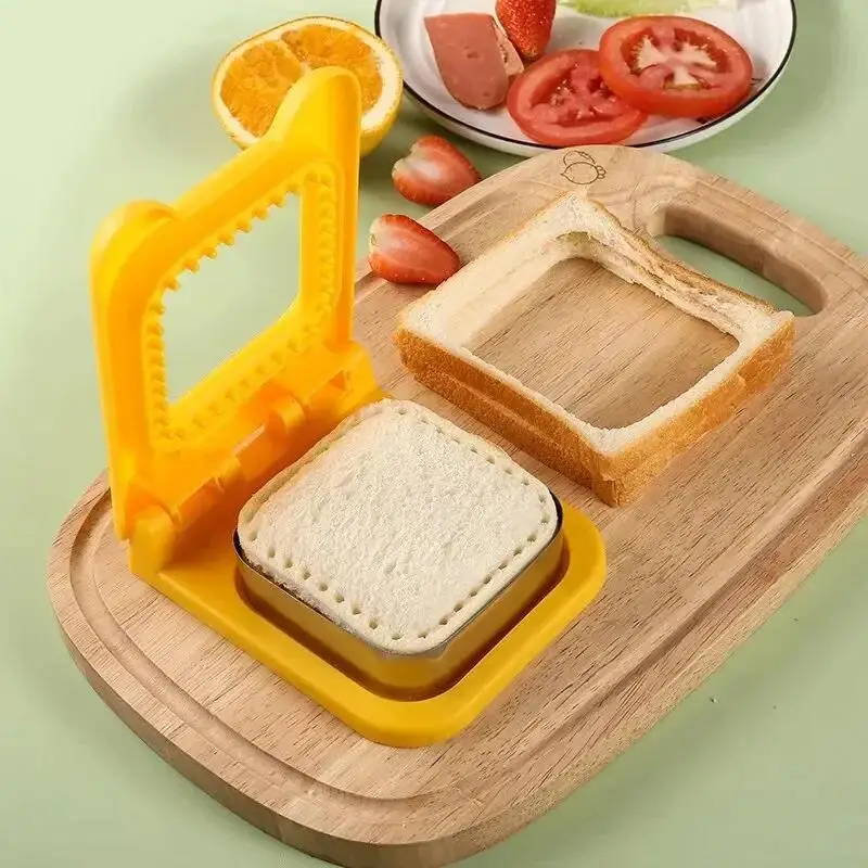 Square/Circle Breakfast Sandwich Bread Cutting Mold Toast Pocket Making Tool