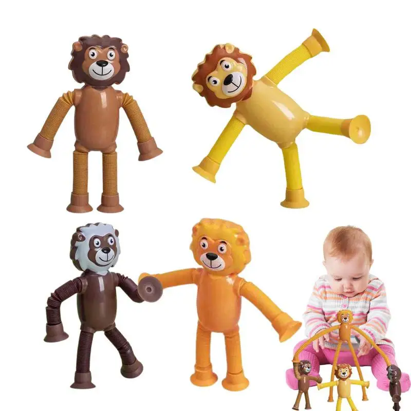 

Lion Stretching Tube Toy Educational Decompression Stretching Tube Parent-Child Interactive Educational Toy For Boys Girls