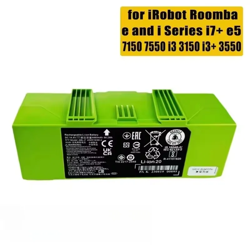 For iRobot Roomba e and i series robot vacuum cleaner batteries, compatible with i7+e5 7150 7550 i3 3150 i3+3550 i4 4150 i4