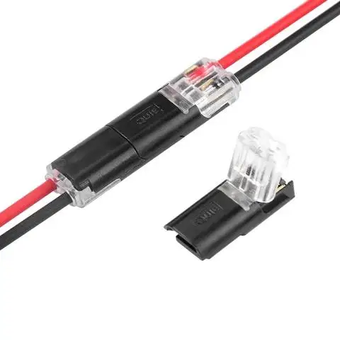 

10PC 2pin Pluggable Wire Connector Quick Splice Electrical Cable Crimp Terminals for Wires Wiring 22-20AWG LED Car Connectors