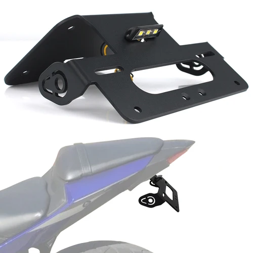 Ajuste para Yamaha YZF-R3 MT25 MT-03 2015-2025 YZF R25 2014-2024 kit eliminador de guardabarros de placa de matrícula trasera de motocicleta negro
