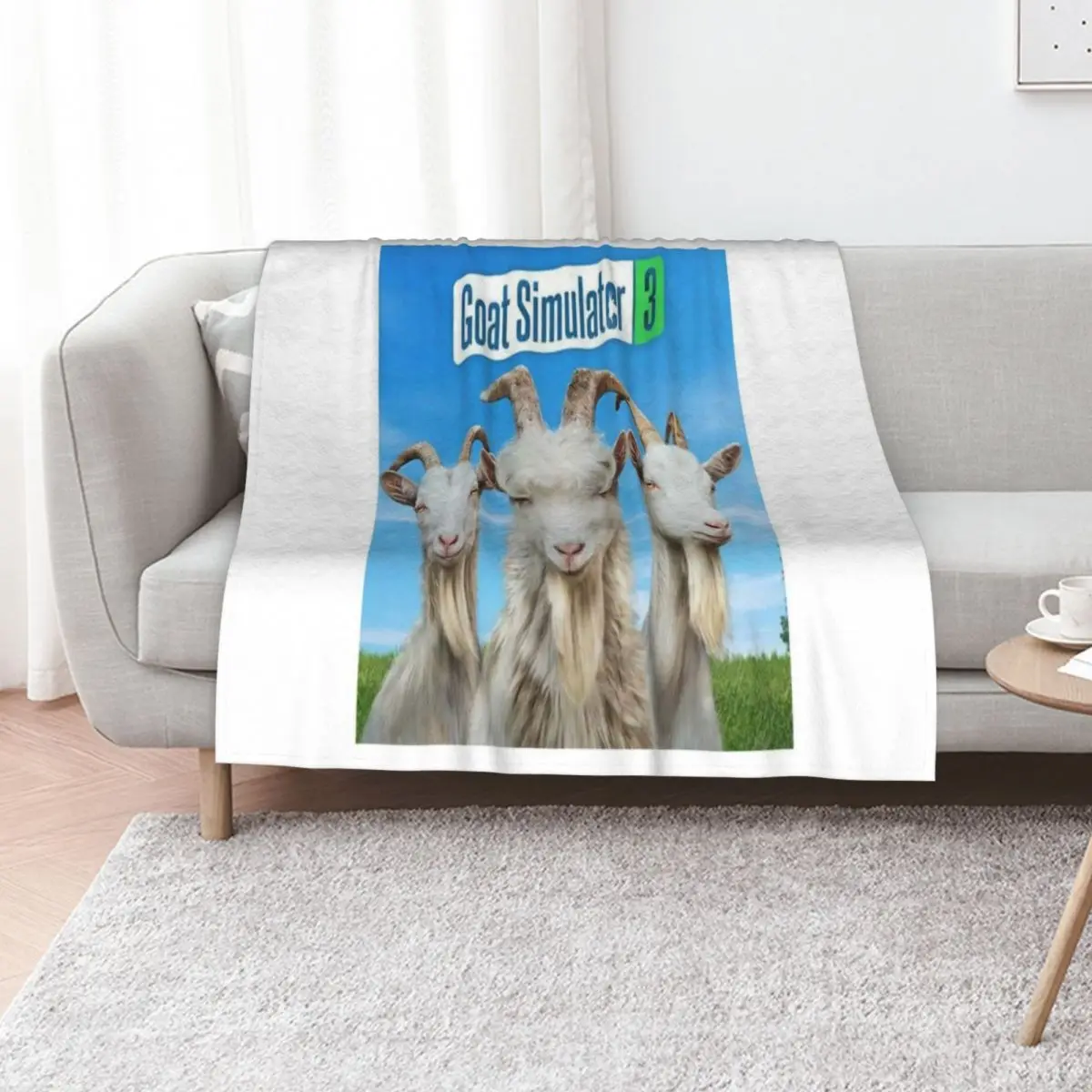 Goat Simulator Throw Blanket For Baby Winter beds Thermals For Travel Vintage Beautifuls anime Blankets