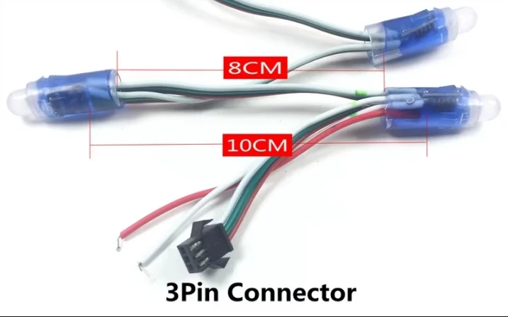 1000pcs DC5V 12V RGB LED Module WS2811 Full Color LED Pixel Module Waterproof 50pcs a string for Advertising Letter, party