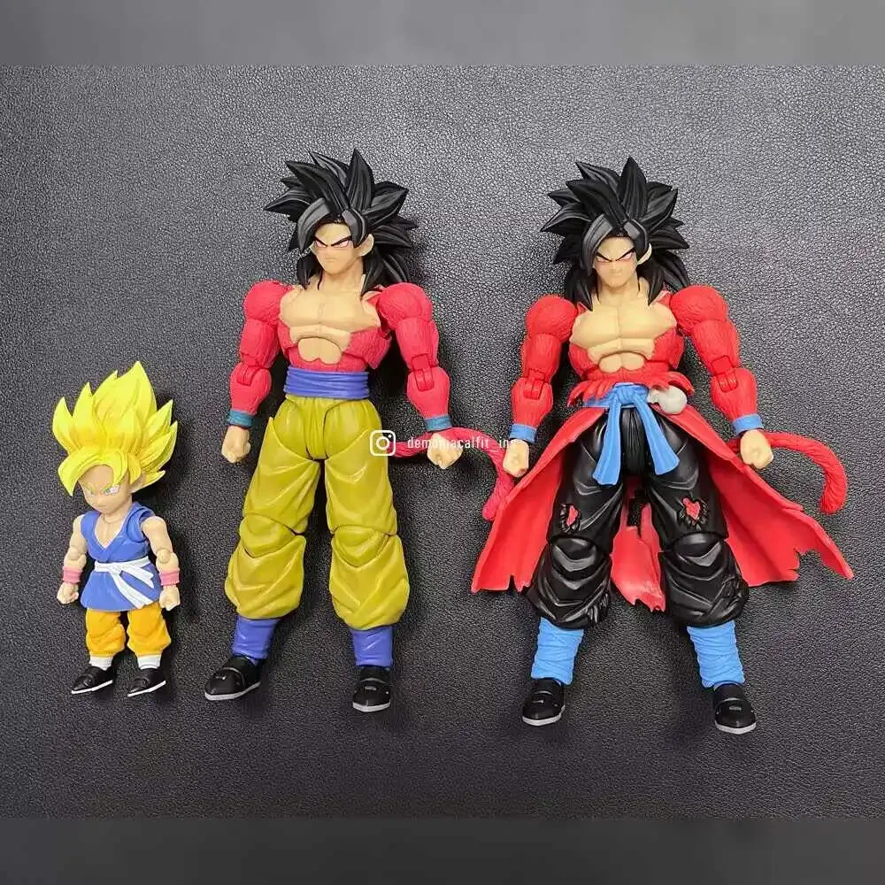 Demoniacal Fit Super 4 Space-time Ranger Sun Goku Vegeta Actionfigur The Power of Wild Figur Modell Spielzeug Kinder Schreibtisch Dekor