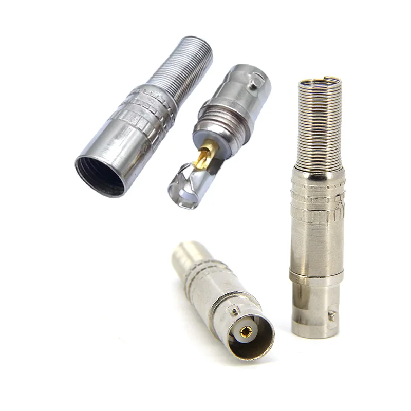 BNC Female Spring tail Cable Soldering for CCTV Video Monitor CONNECTOR welding plug A7