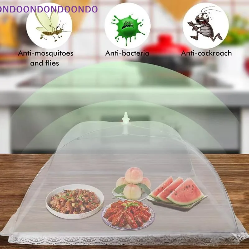 Outdoor Table Food Cover Mesh Folding Net Washable Dome Insect Proof for Kitchen Picnic Parties