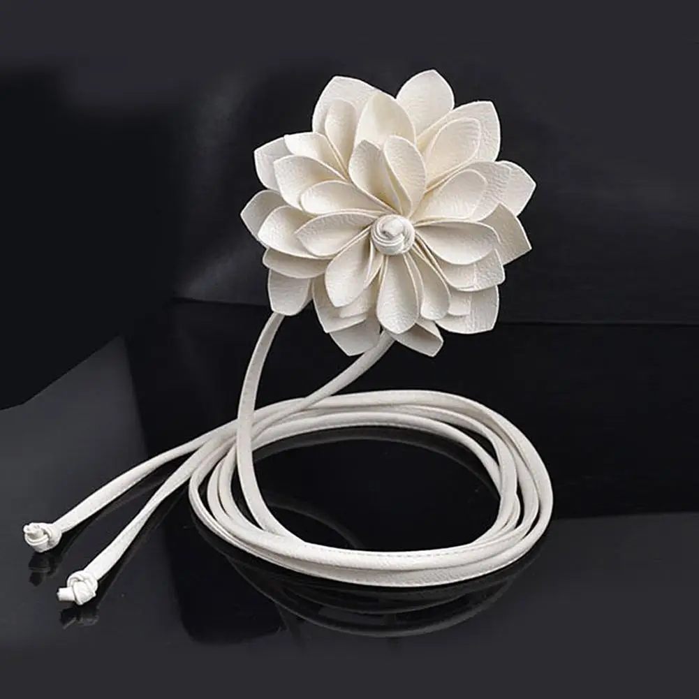 Floral Waist Chain Women Flower Decorative Luxury Rope Belts Woven Waistband Strap Waist Braid Tie Bohemian Belts For Women