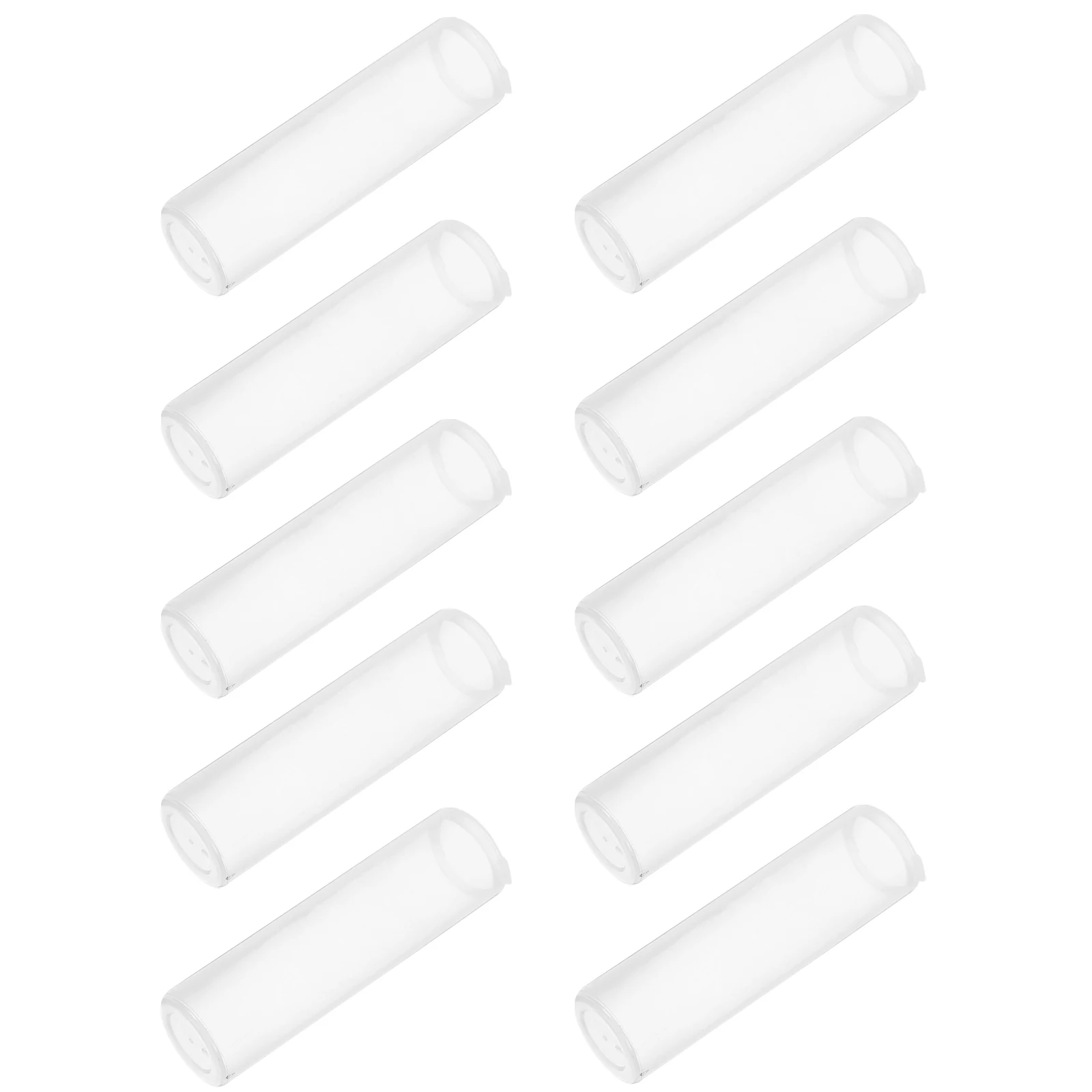 

20 Pcs Change Cylinder Box Clear Coin Collection Holder Tubes for Pennies ar Translucent Organizer Transparent Storage