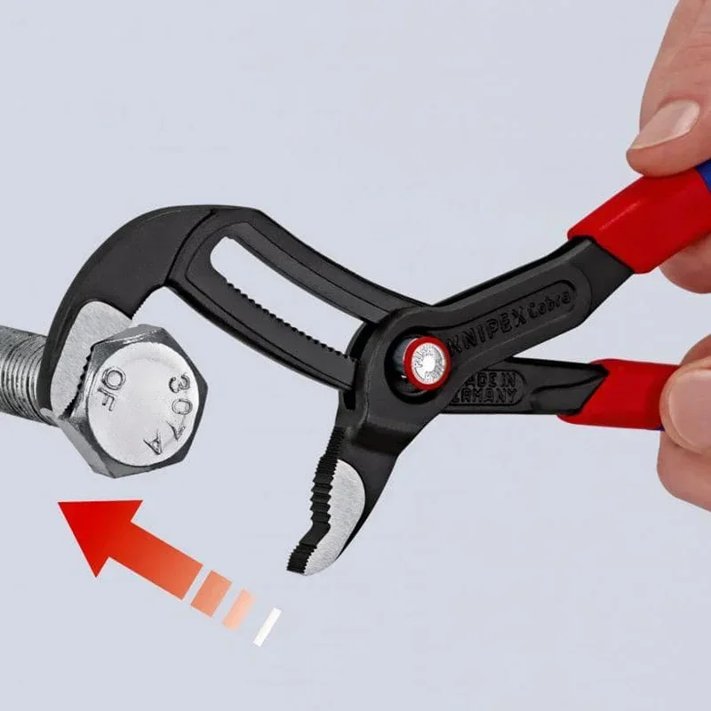 KNIPEX Cobra Quick Set плоскогубцы для водяного насоса 10-дюймовые самоблокирующиеся нескользящие плоскогубцы из хром-ванадиевой электрической стали, регулируемые 8721250