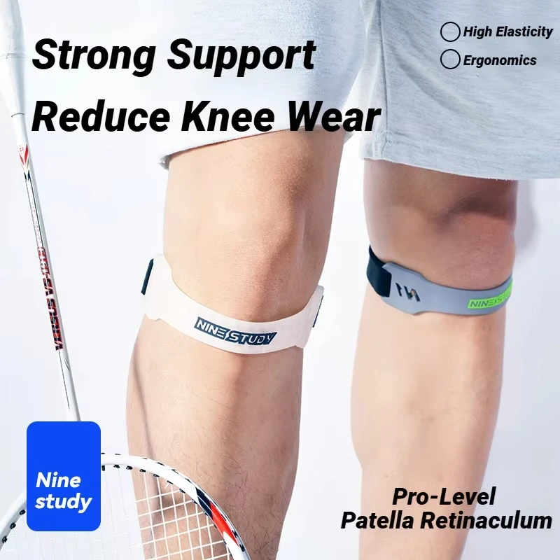 Adjustable Silicone Knee Patellar Band Tendon Support Strape Brace Shock Absorption Compression Strap Pads Sport Protection