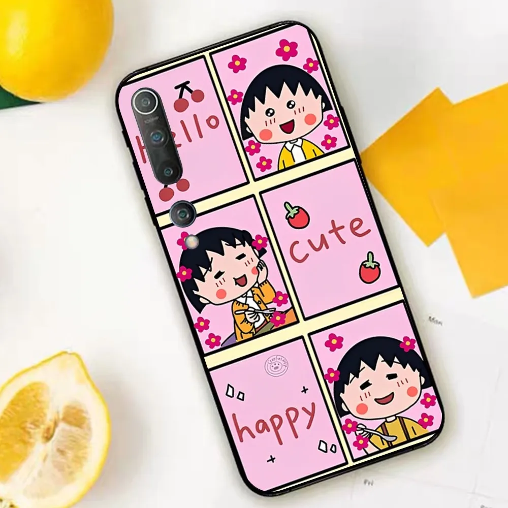 เคสโทรศัพท์ลายอะนิเมะน่ารัก Chibi Maruko สำหรับ Xiaomi Mi 5X 8 9 10 11 12 LITE PRO 10T PocoX3pro PocoM3 Note 10 Pro Lite