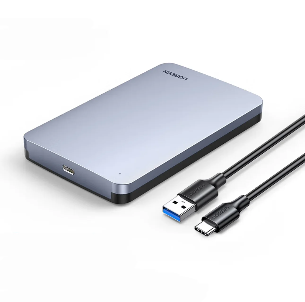 

UGREEN USB C Hard Drive Enclosure for 2.5" SATA SSD HDD Aluminum USB C to SATA Adapter USB 3.1 Gen 2 Support UASP SATA III