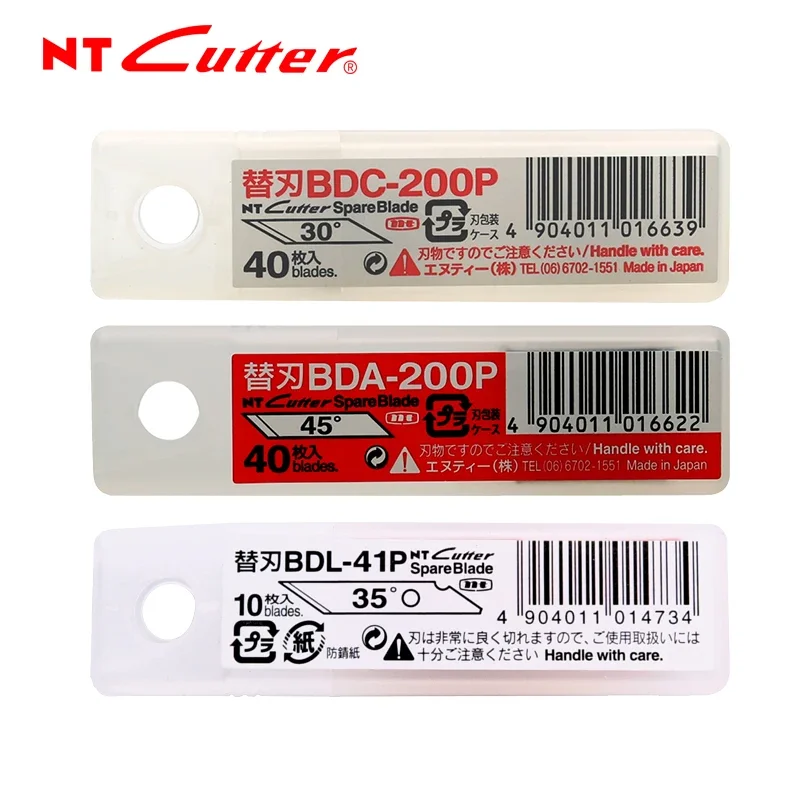 NT CUTTER Replacement Engraving Blades 10/40PCS 30°/35°/45° Sharp Pen Knife Blades BDC‑200P BDA‑200P BDL‑41P