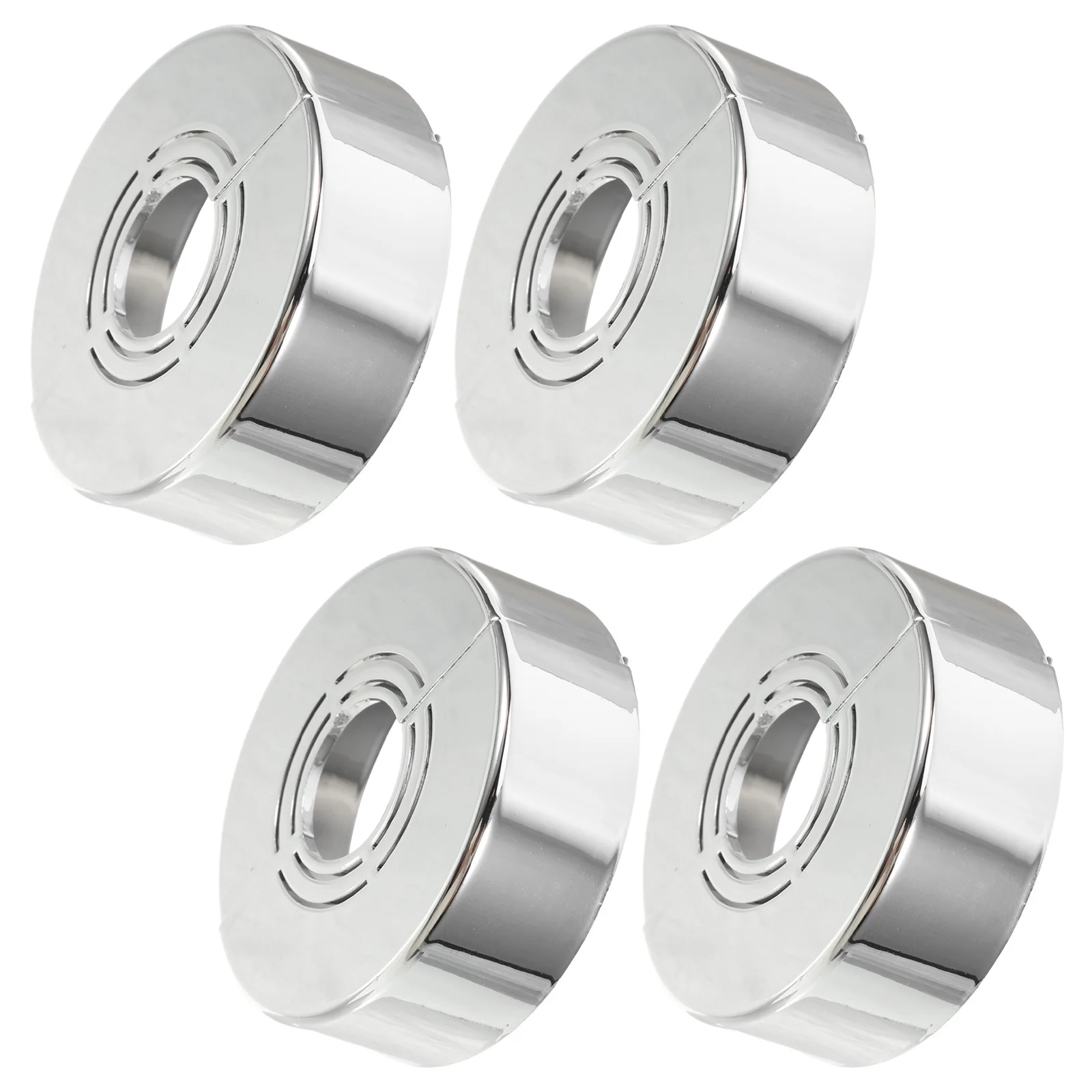 

4Pcs Water Tap Hole Cover ABS Decorative Flange Plate Home Kitchen Bathroom Faucet Sink Shower Pipe Cover Practical Faucet