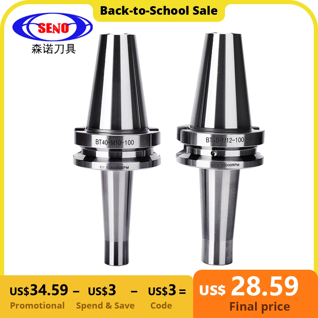 

SENO BT40 BT30 M8 M10 M12 M16 G2.5 Thread Cutter Head Tool Holder Seismic Changeable Tools for Cnc Machine Mill BT30-M8 Shanks