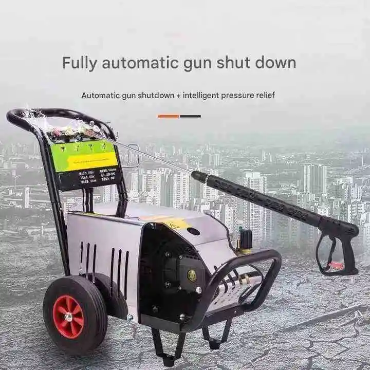 Quick Car Washer 220V Electric Motor Anti-Corrosion Pump 250 Bar High-Pressure Cleaning Machine with Hot Water Jet