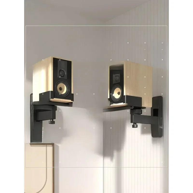 

Speaker Mount Bracket Audio Ledge Adjustable Angle Surrounding Wall Hanging Rack HiFi Bookshelf Box