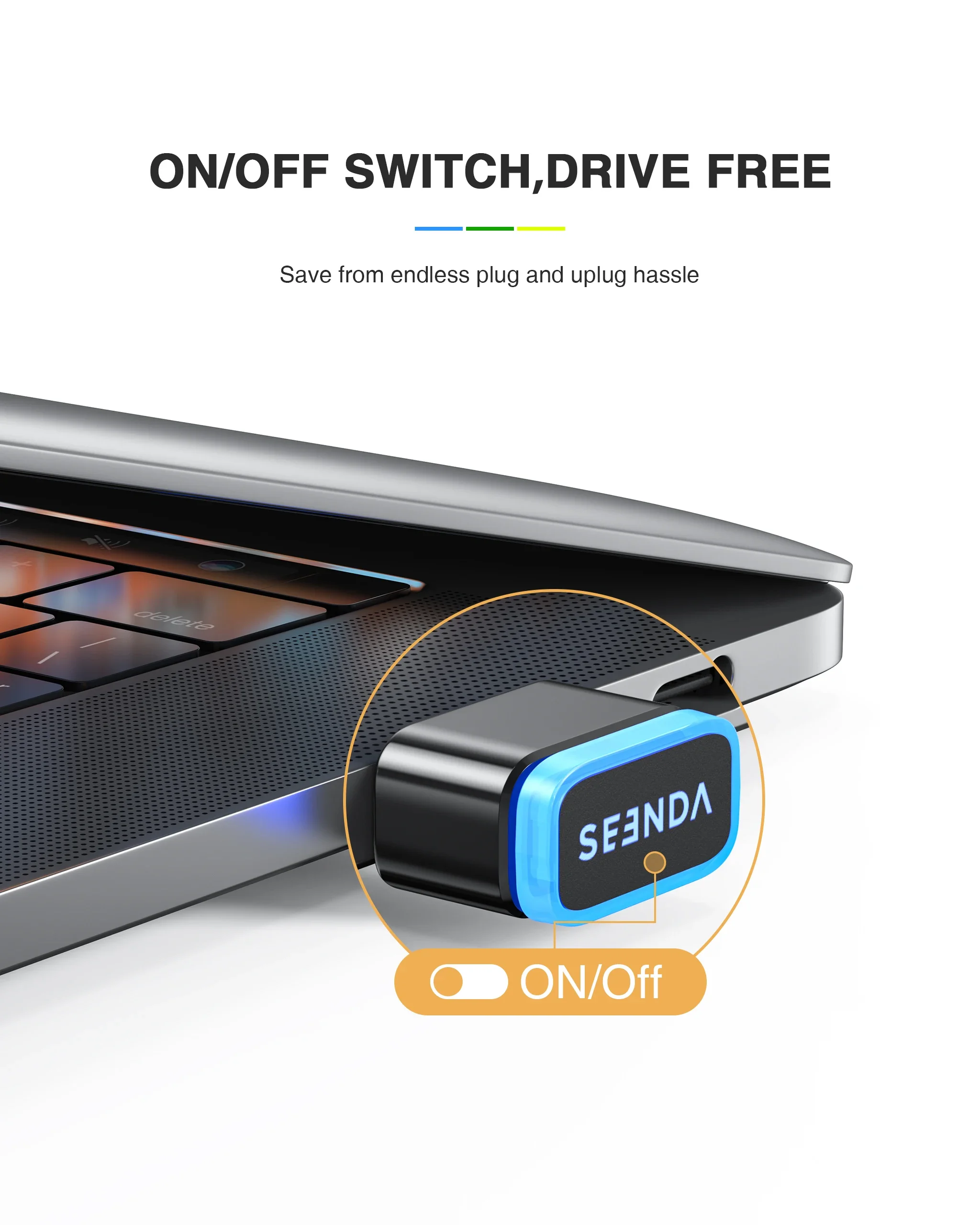 Seenda DK16 Mouse Jiggler محرك ماوس غير قابل للاكتشاف يحاكي الفئران بدون سائق يبقي الكمبيوتر والكمبيوتر المحمول مستيقظًا Lavamanos