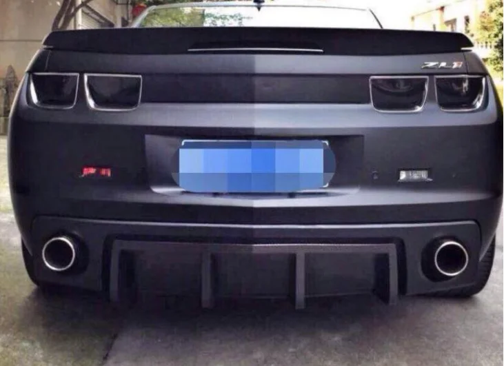 For Chevrolet Camaro ZL1 2010 2011 2012 2013 Real Forged Carbon Fiber Rear Bumper Trunk Lip Diffuser Spoiler Cover