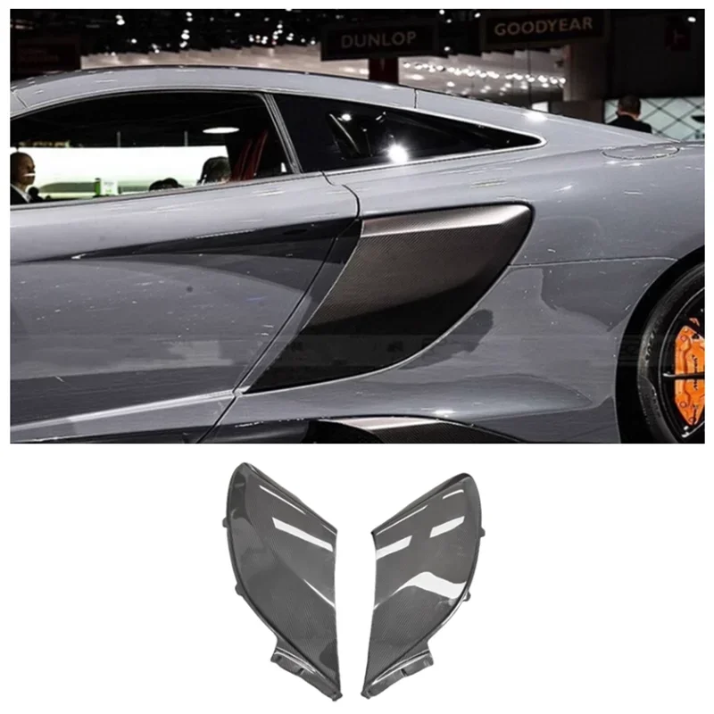 For McLaren 650S MP4-12C 2013-2016 High Qualit Carbon Fiber Car Racing Side Door Fenders Blade Panels Flares Blade Fenders 2PCS