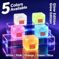 HOT Schylling Needoh Nice Cube Squishy Stress Toy Glow In The Dark Slow Rebound Sensory Glitter Pressure Relief For Adults Gifts 2