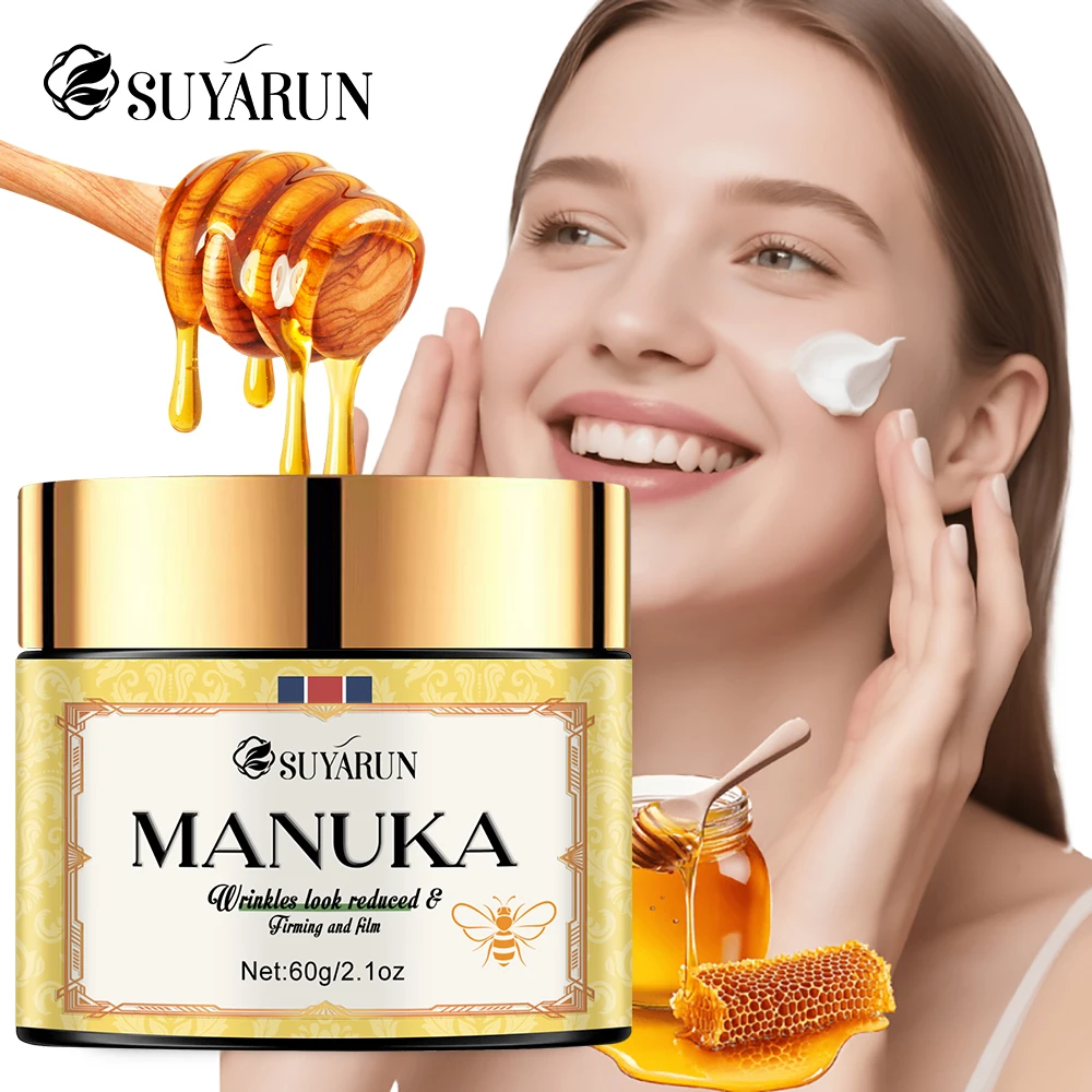 SUYARUN Manuka Honey Collagen & Retinol Feuchtigkeitscreme – Tiefenfeuchtigkeit, Hautreparatur, Aufhellung – Für alle Hauttypen.
